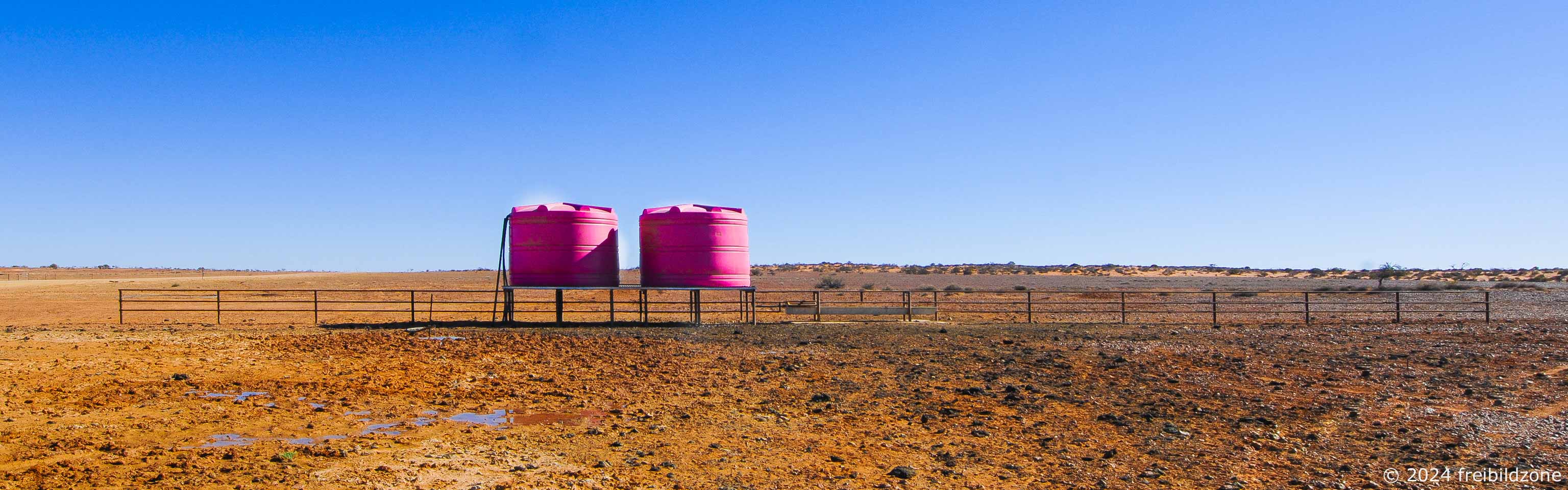 Outback water reservoirs, Red Center, Australia