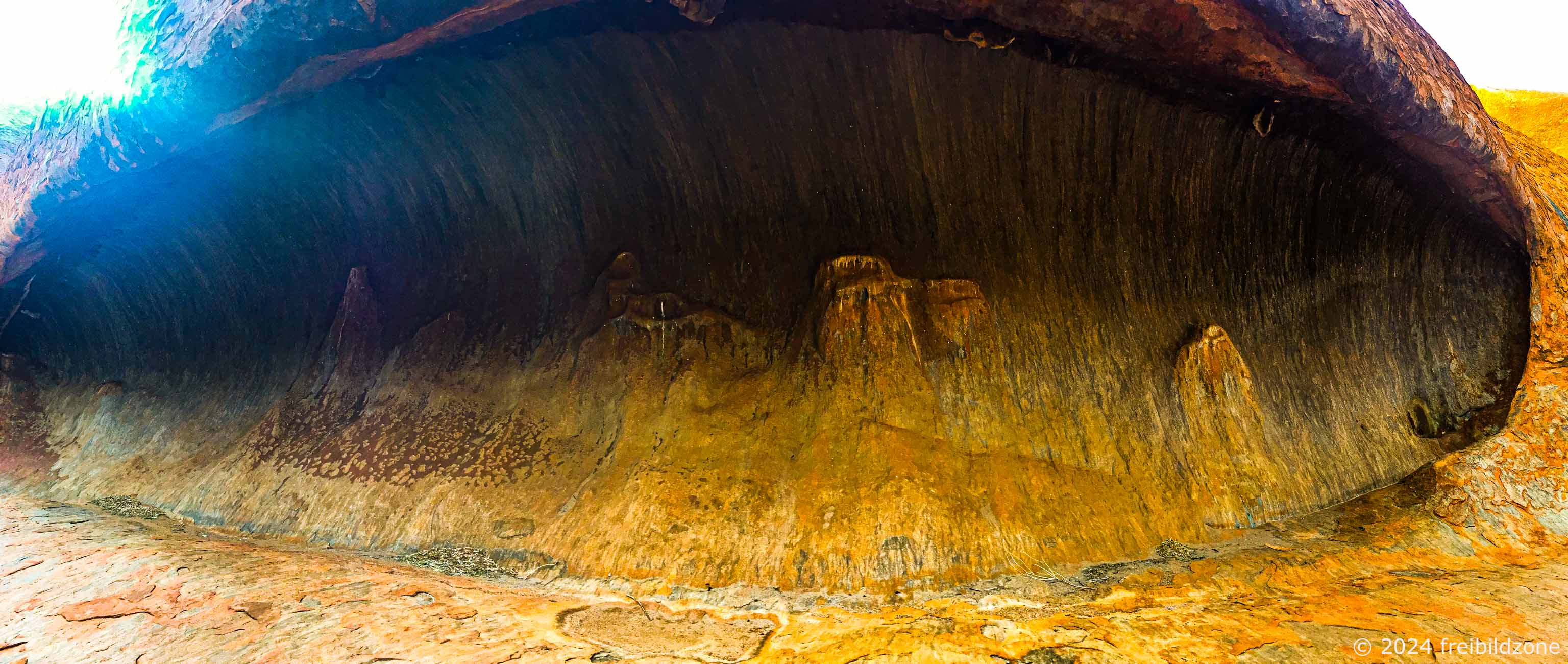 Aboriginal storytelling site, Uluru, Australia