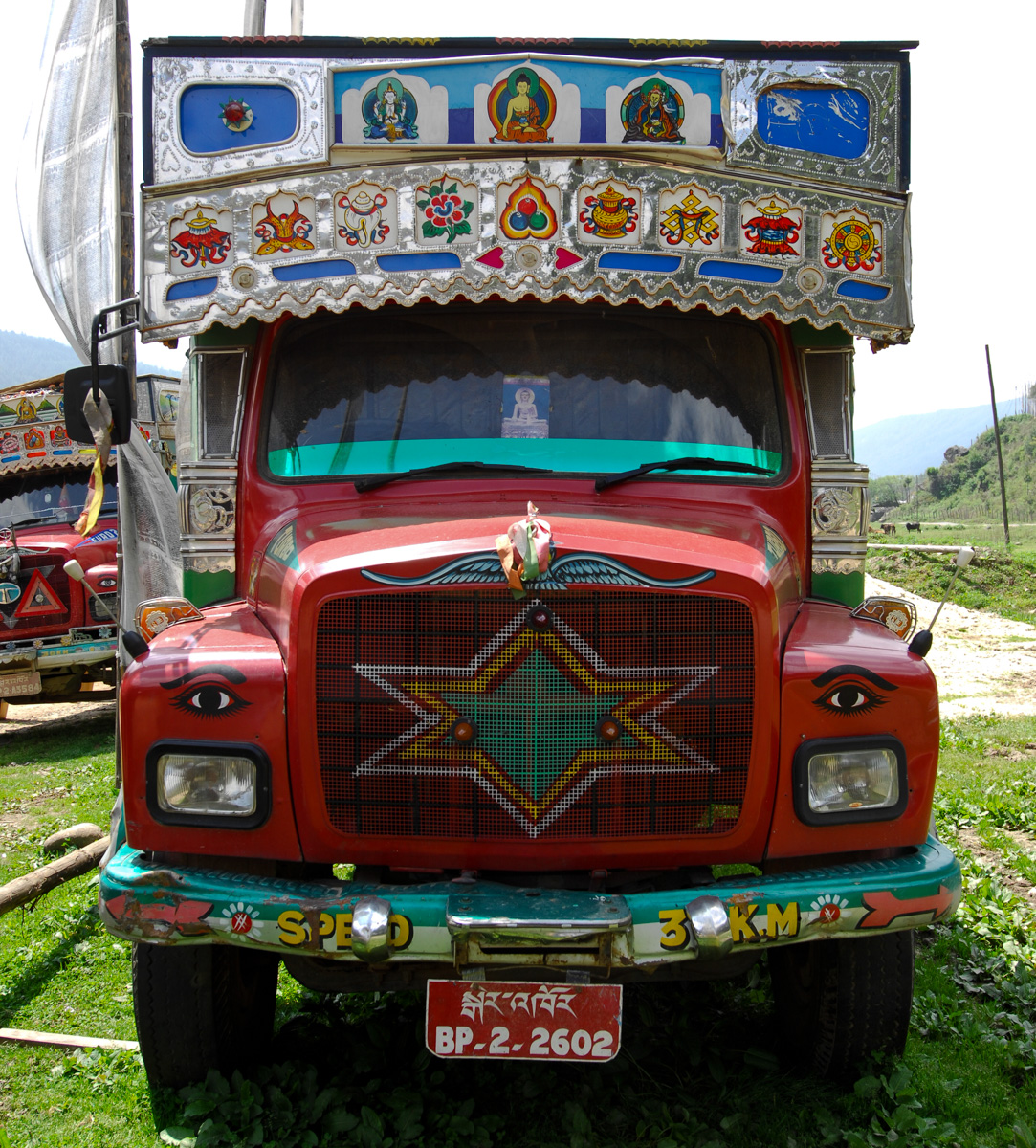 Decorated truck from Bhutan