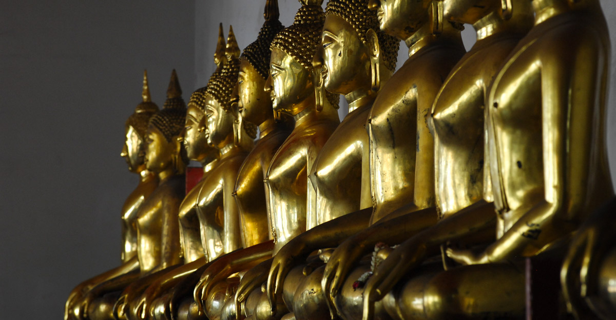 Golden Buddhas, Wat Pho, Bangkok