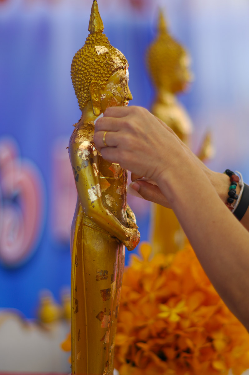 Songkran at Wat Pho, Bangkok