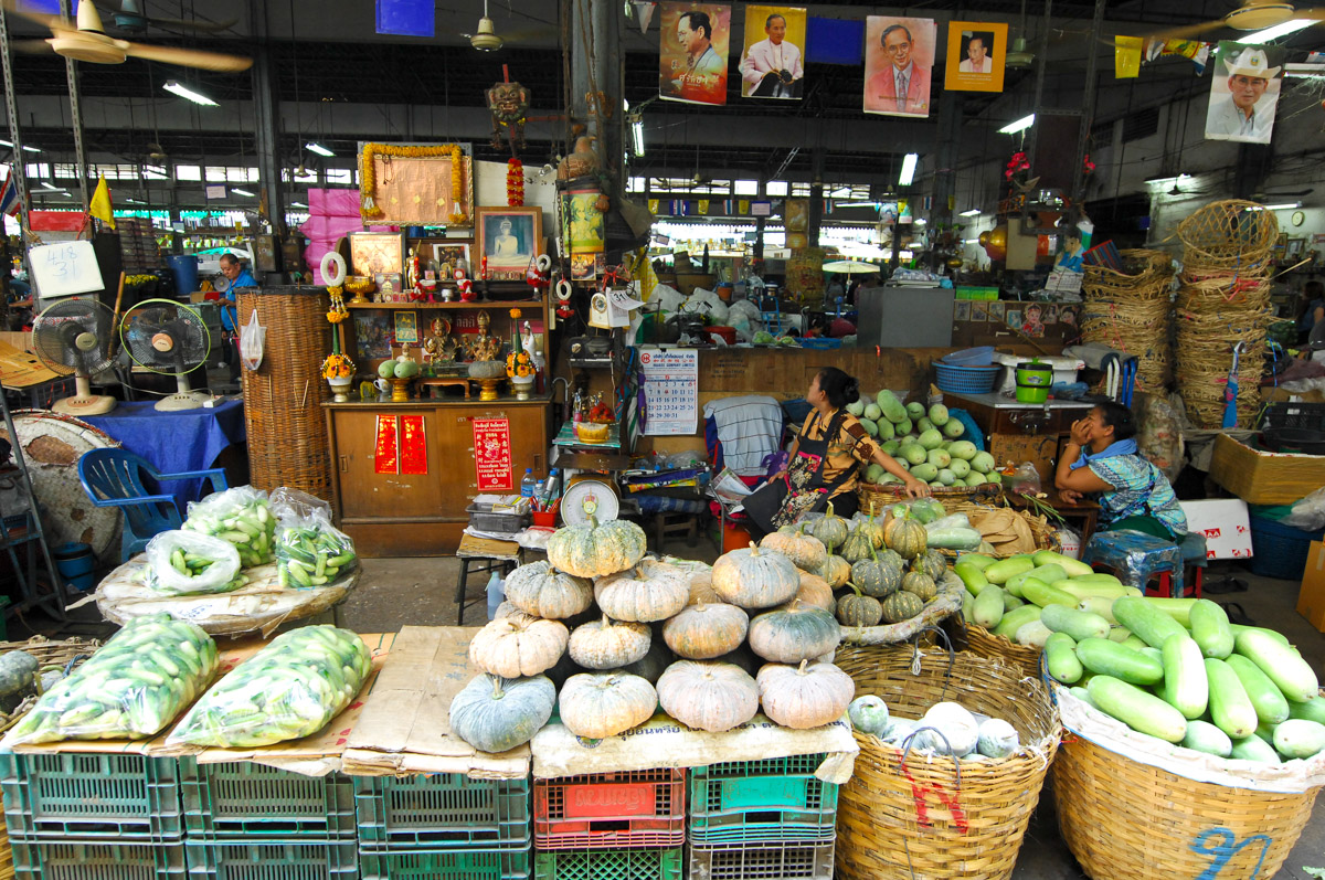 Flower and vegetable market