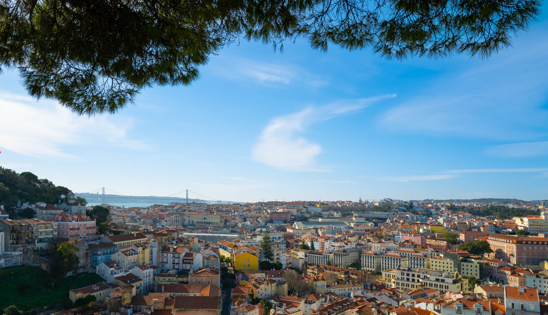 Panorama vom Miradouro da Graça, Lissabon